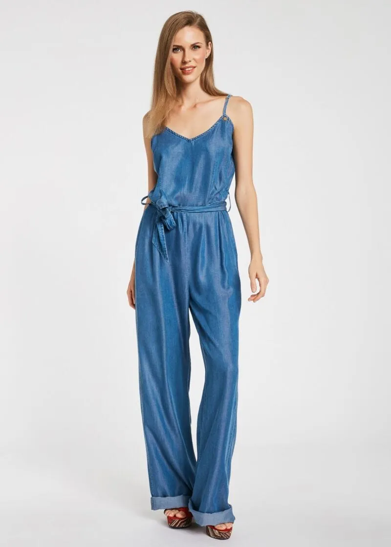 Tuta in denim lyocell