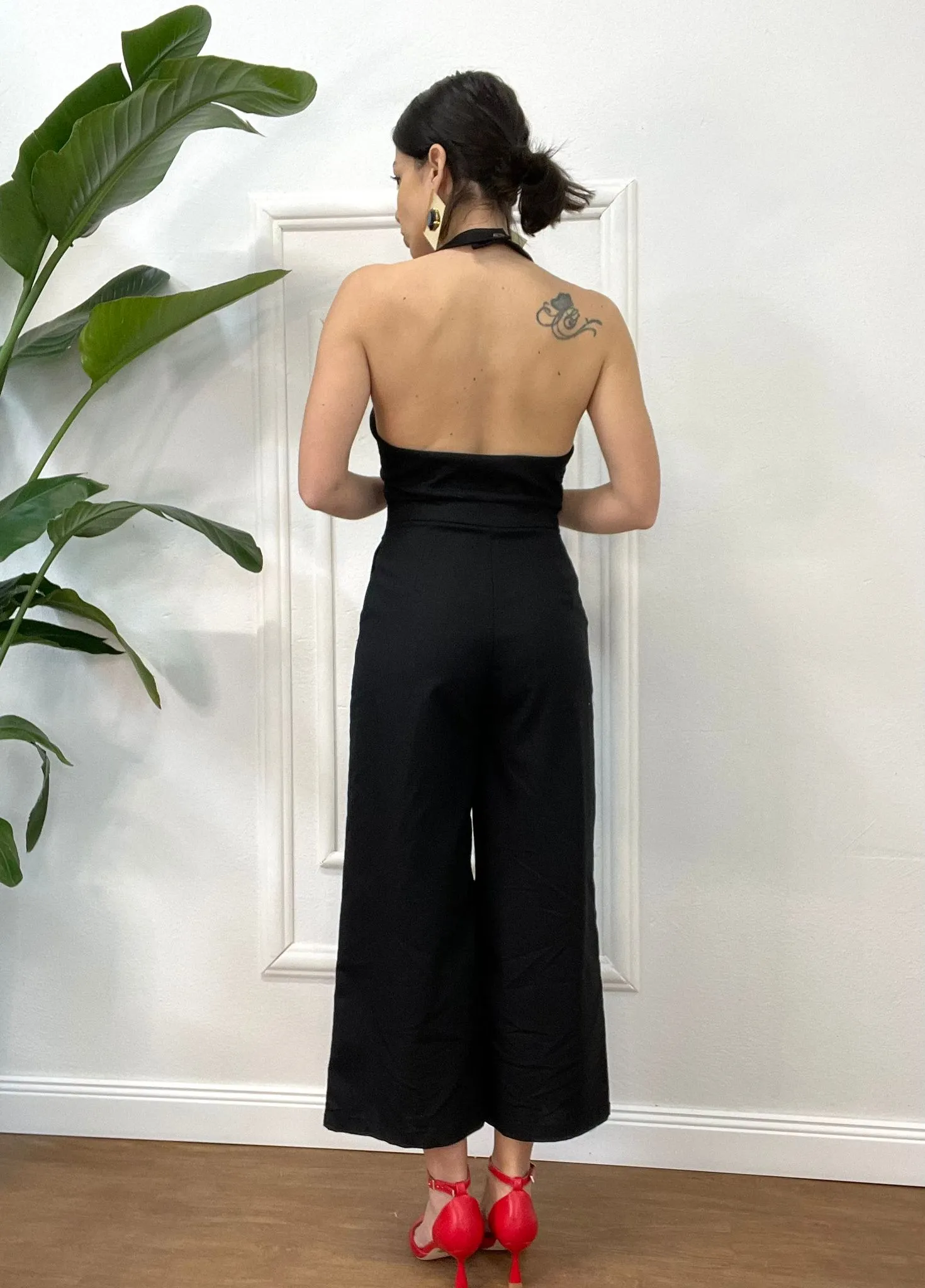 TUTA IN LINO GILET 805 nero
