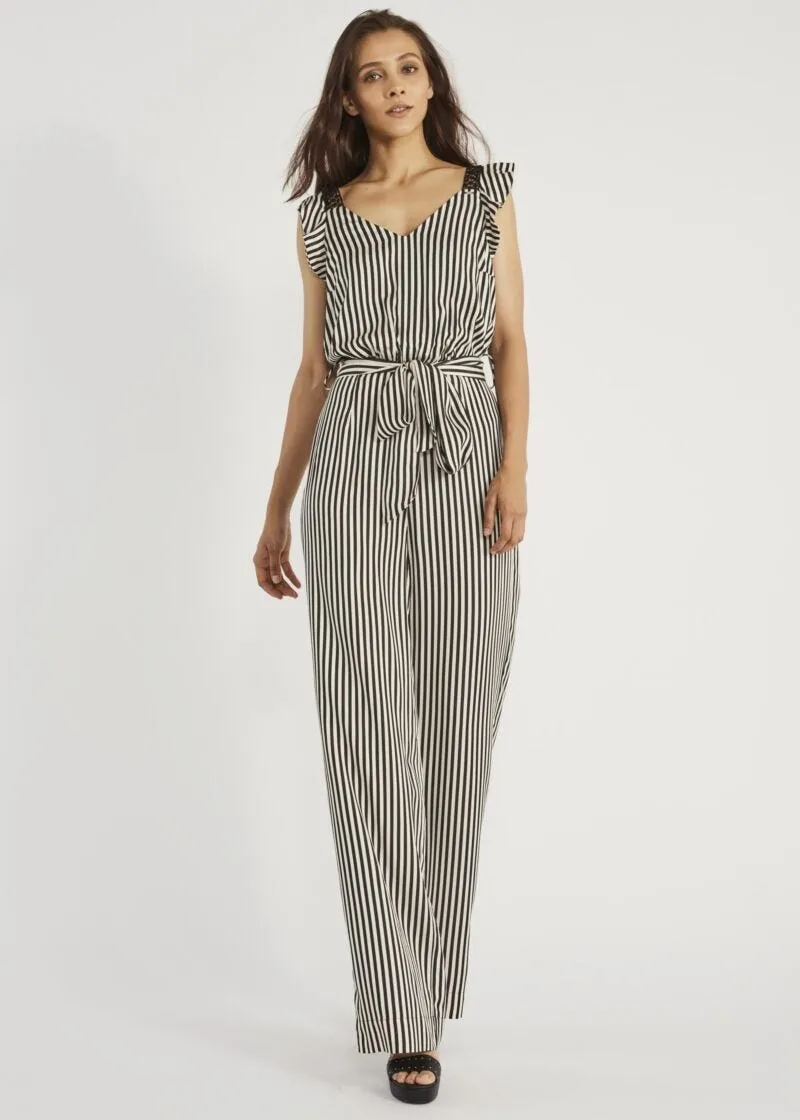 Tuta in satin jacquard