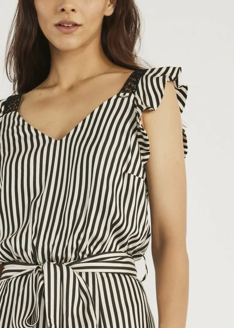 Tuta in satin jacquard