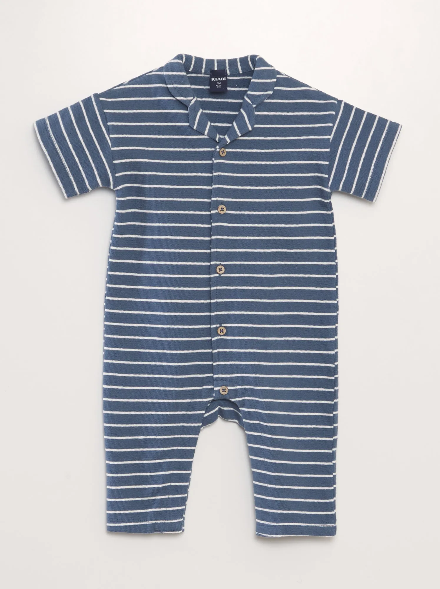 Tuta lunga in french terry - BLU