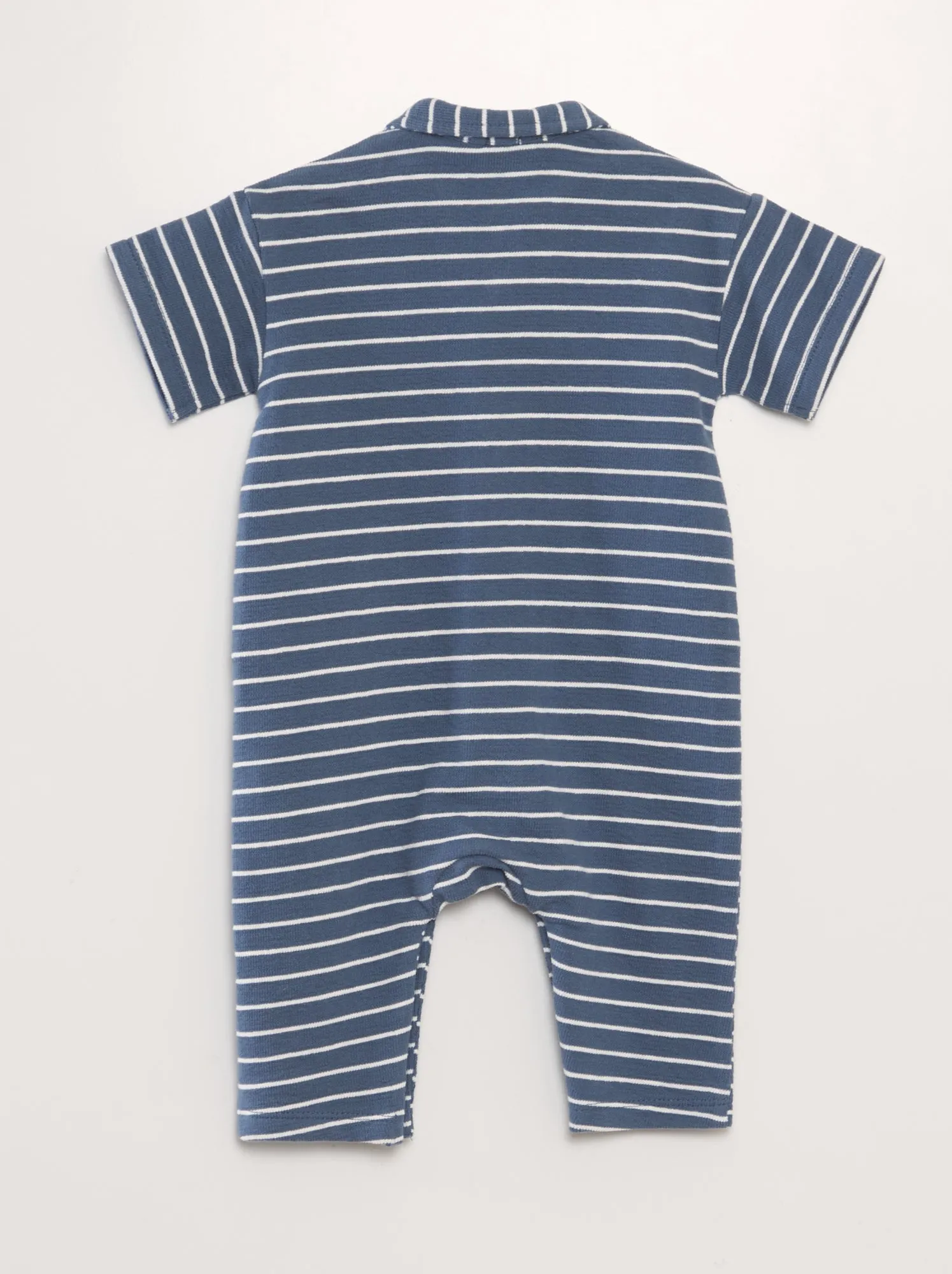 Tuta lunga in french terry - BLU