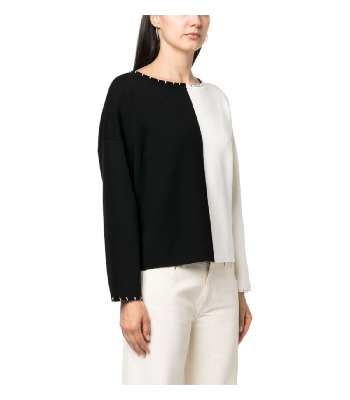 Twinset Donna Maglione A Girocollo Pull In Jacquard