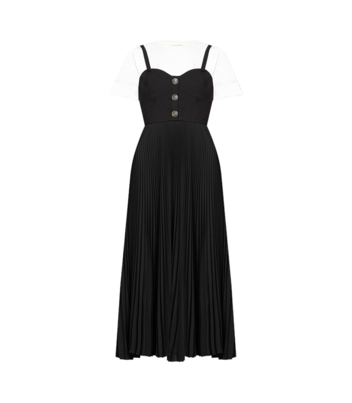 Twinset Donna Vestito Lungo Bustier Con T-Shirt