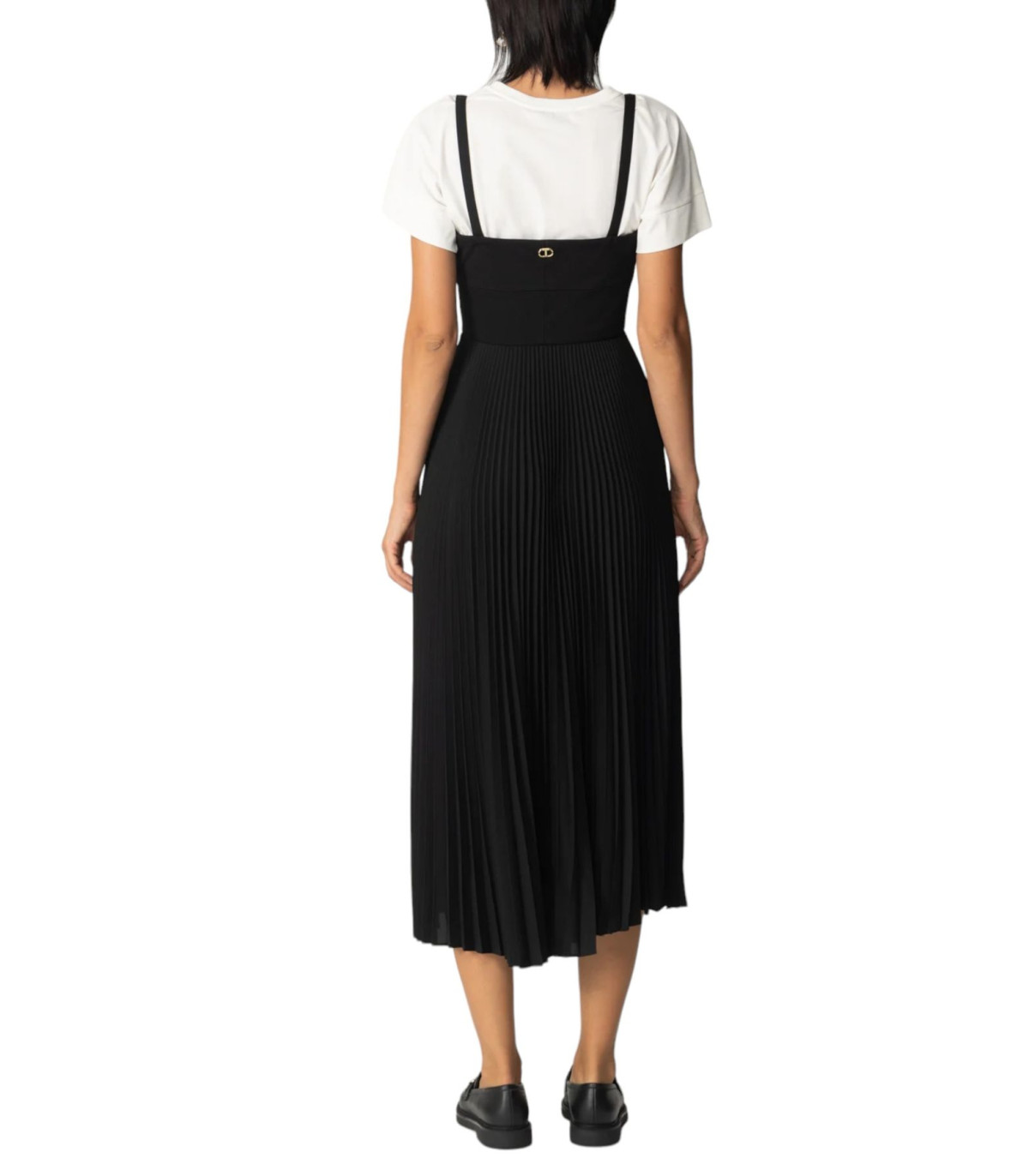 Twinset Donna Vestito Lungo Bustier Con T-Shirt