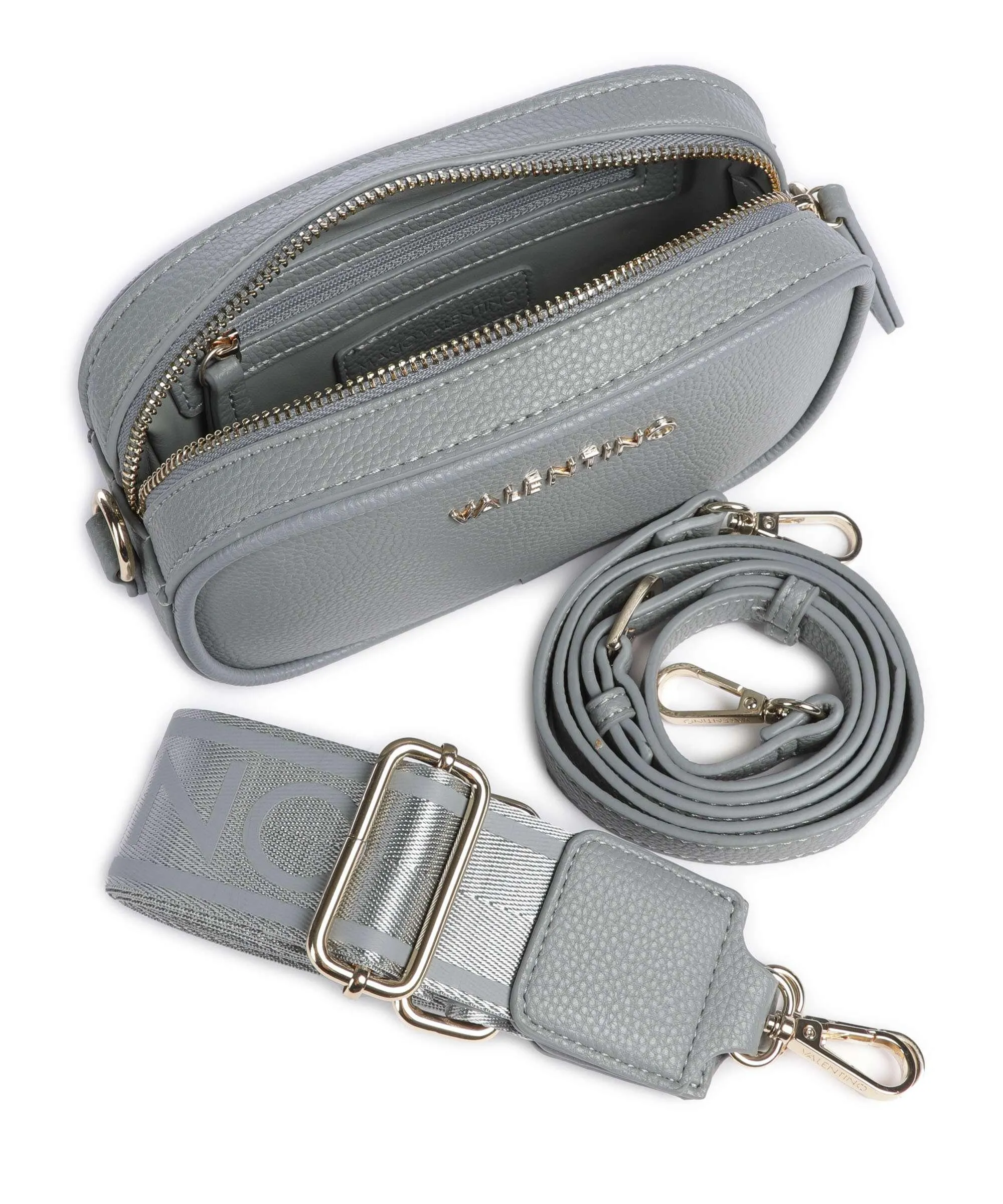  Valentino Bags Miramar Borsa a tracolla pelle sintetica blu-grigio  