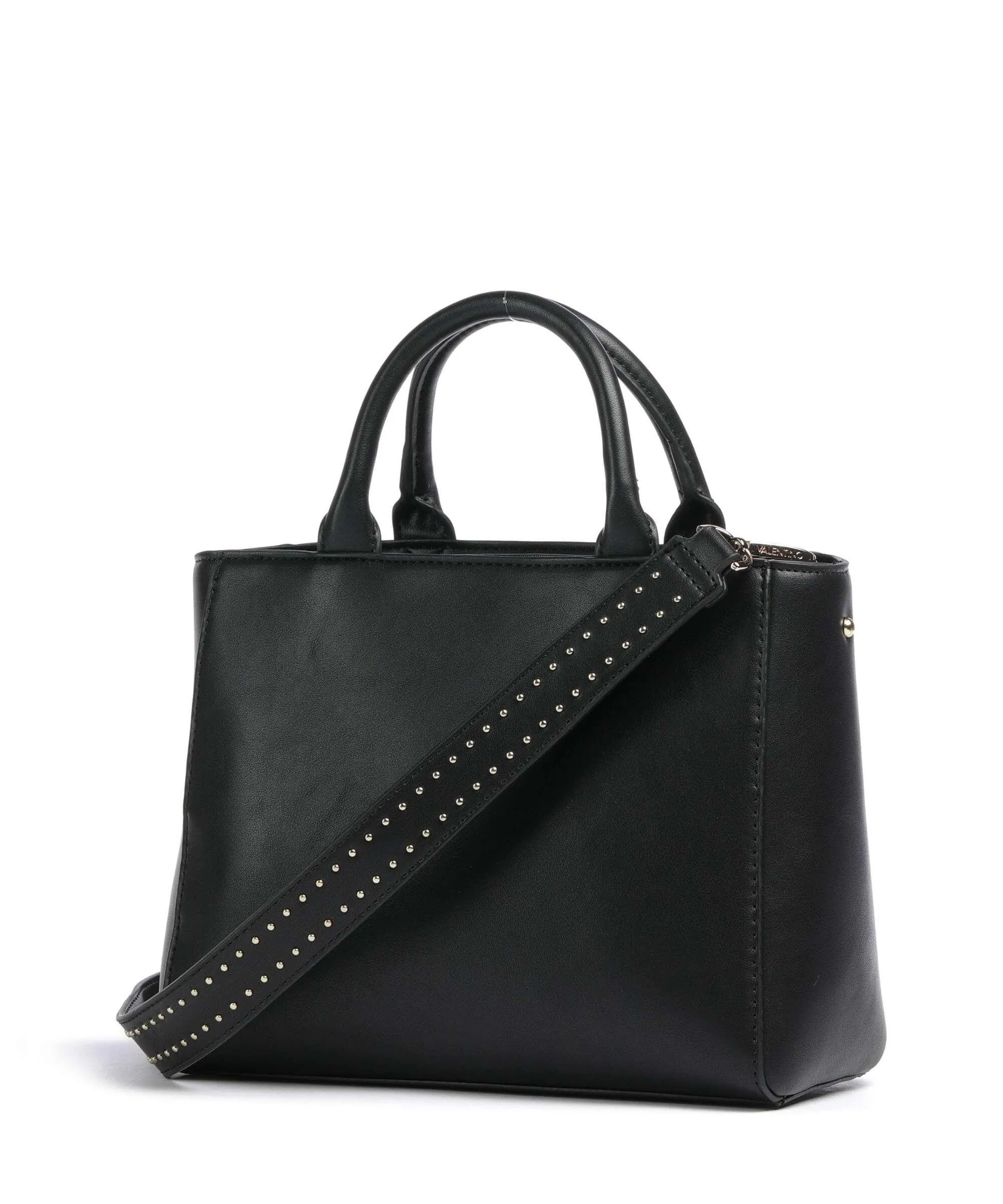  Valentino Bags Shine Re Borsa a mano pelle sintetica nero  