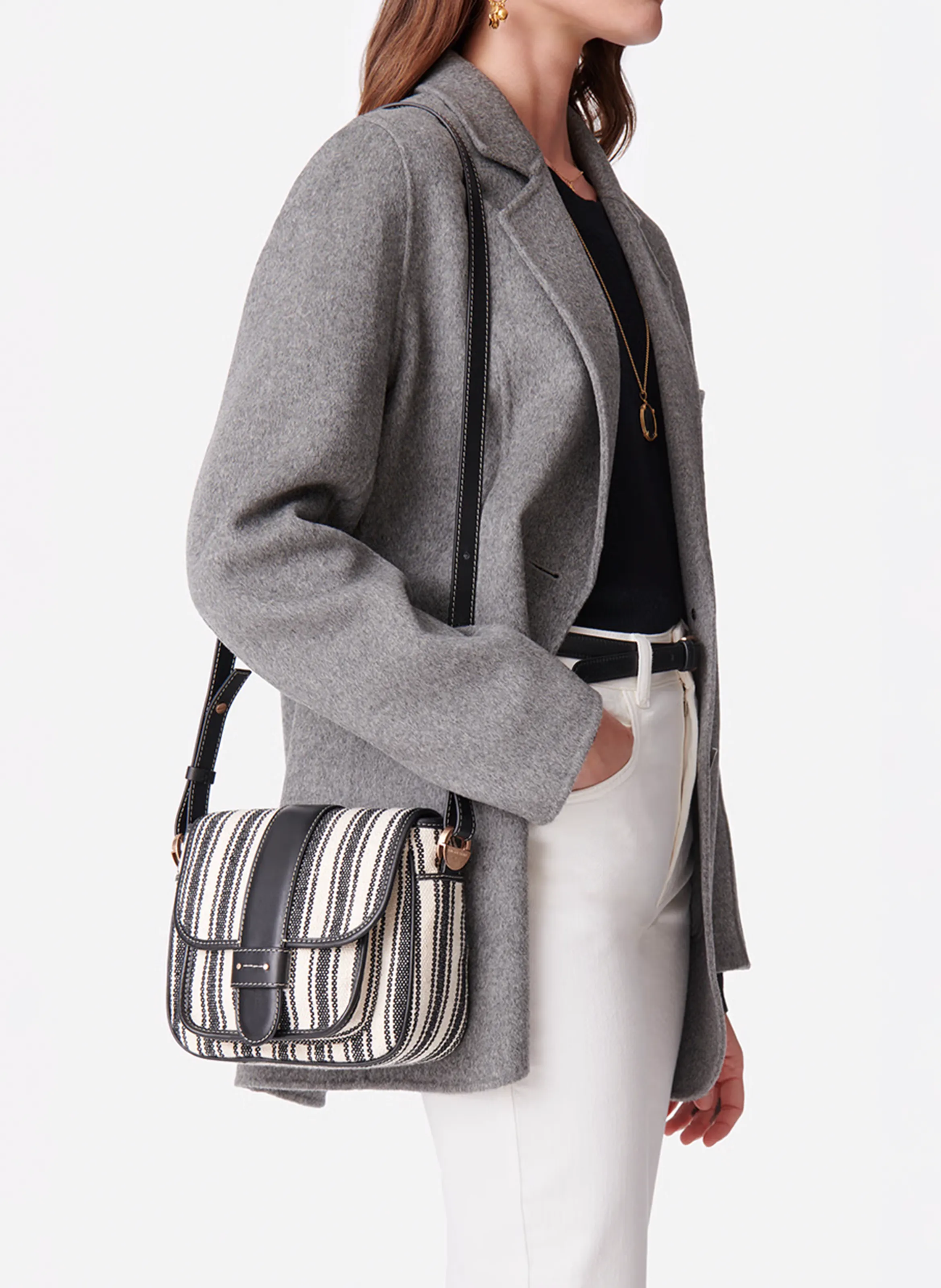  VANESSA BRUNO   Borsa a bandoliera in misto cotone cotone | Multicolore