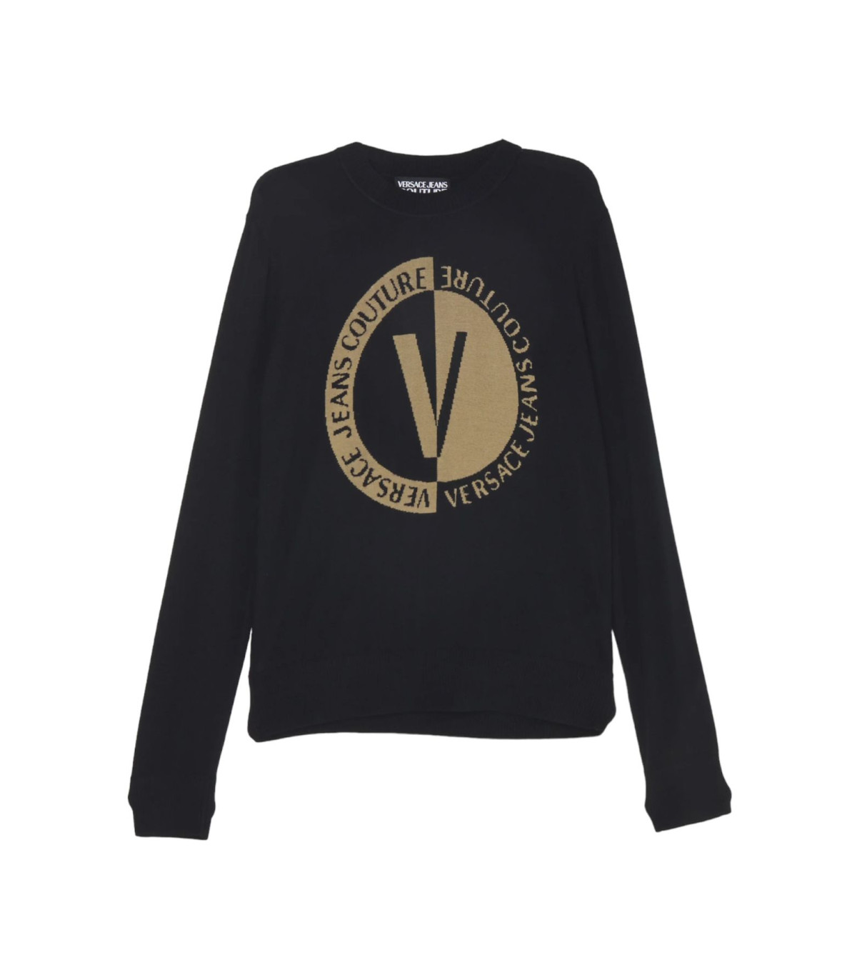 Versace Jeans Couture Uomo Maglione A Girocollo  Logo Round