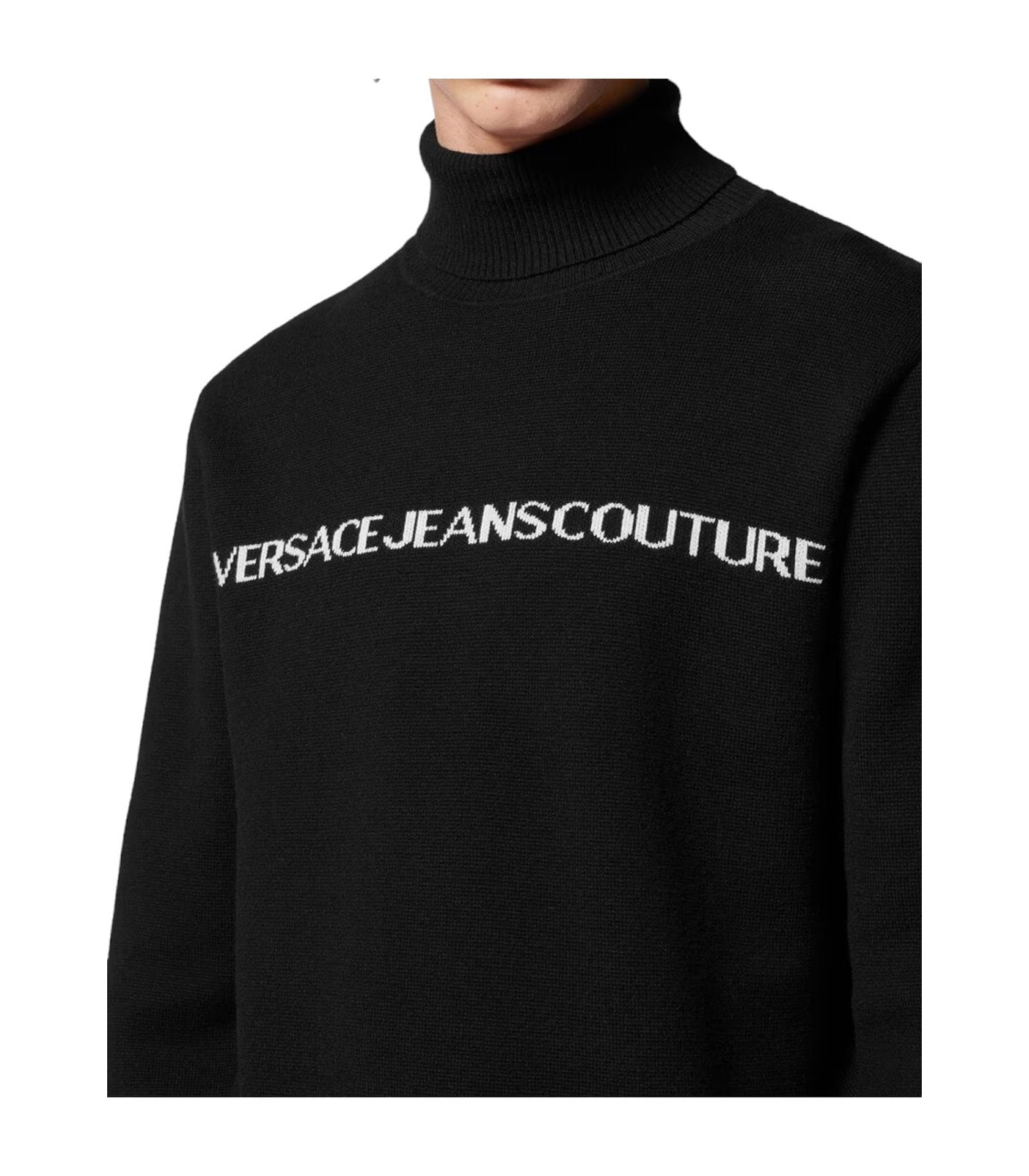 Versace Jeans Couture Uomo Maglione Collo Alto  Logo