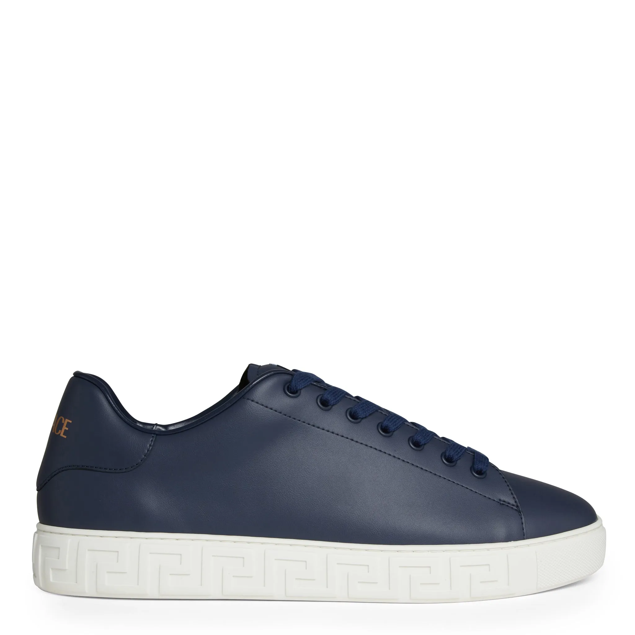 VERSACE  Sneakers in pelle blu