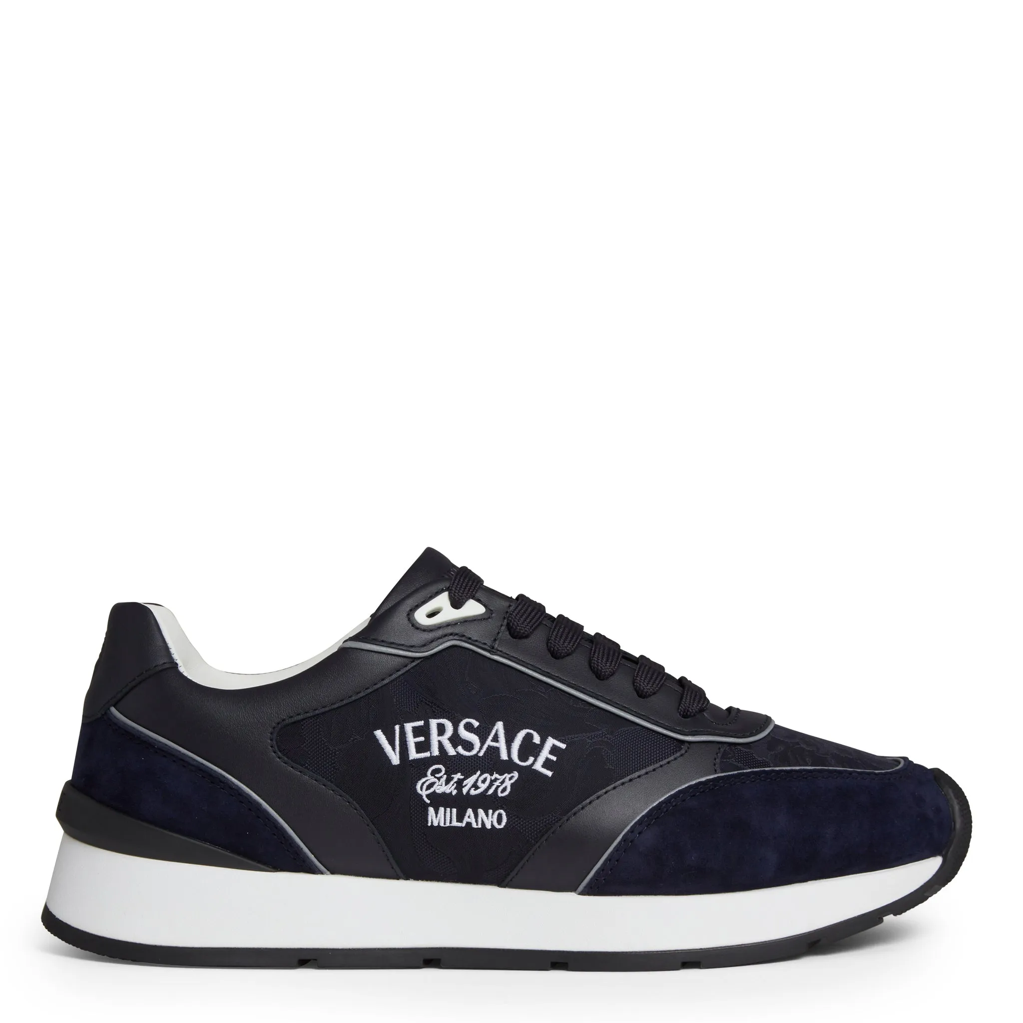 VERSACE  Sneakers ''Milano'' in pelle blu