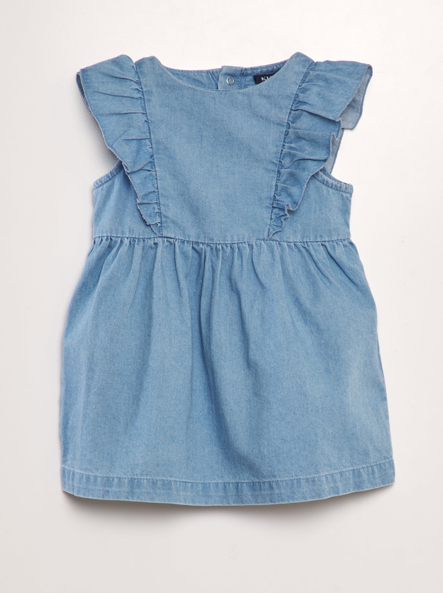 Vestito in denim + slip - 2 pezzi - BLU