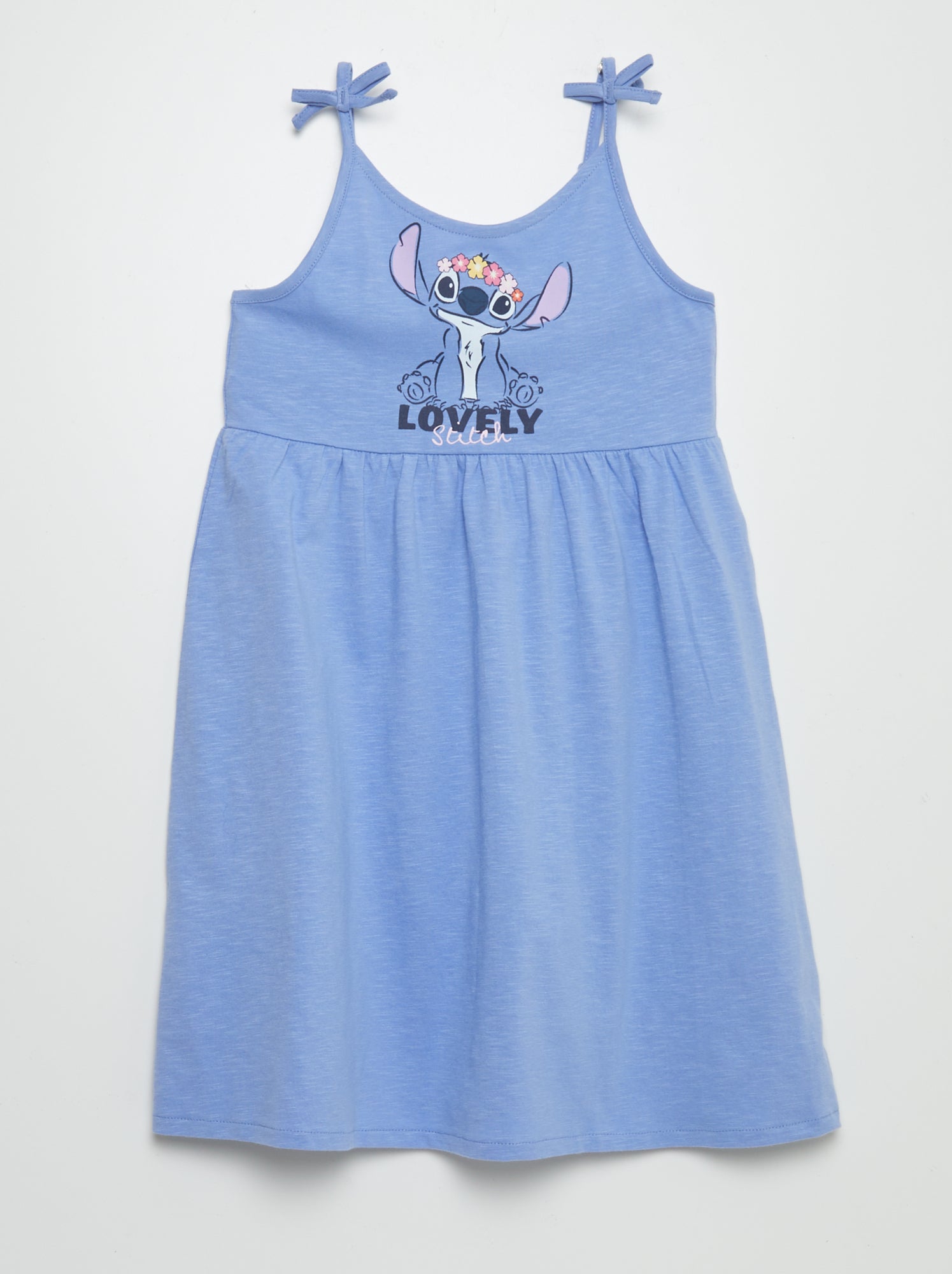 Vestito in jersey con spalline 'Disney' 'Stitch' - BLU