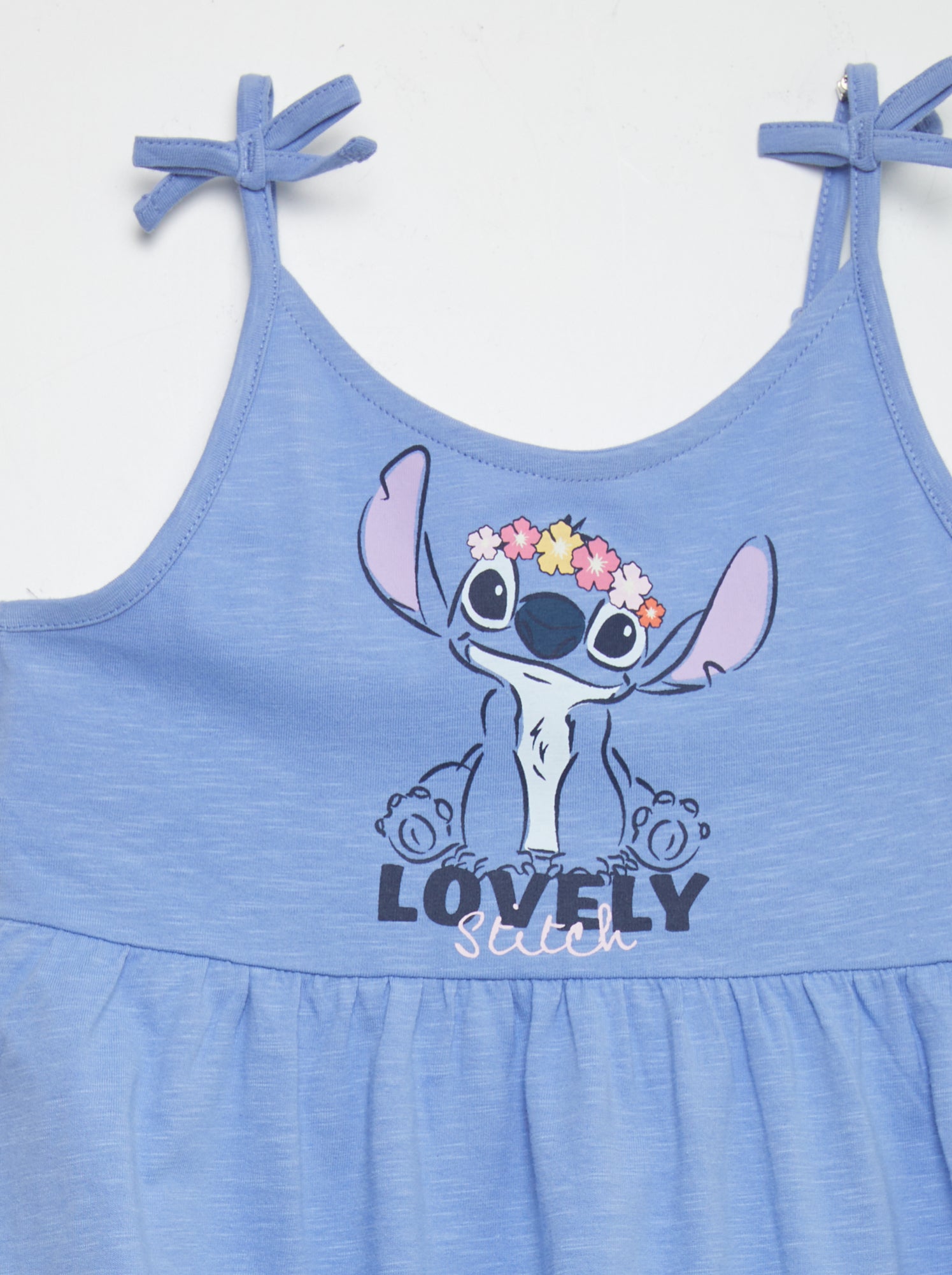 Vestito in jersey con spalline 'Disney' 'Stitch' - BLU