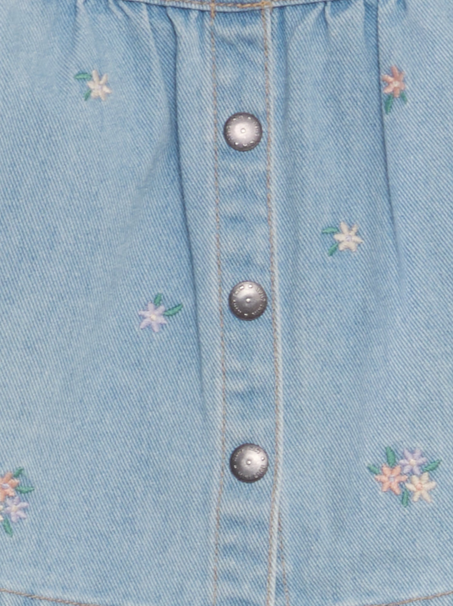 Vestito-salopette con spalline in denim - BLU