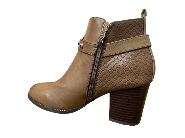 Xti heeled shoe Botin Taupe 48399 